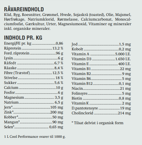 Equsana - Fuldfoder, Piller, Ridehest, Cool Performance - 15 kg