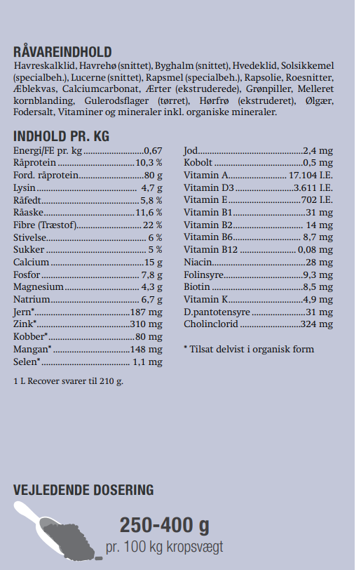 Equsana - Recover, nøjsom, 15kg