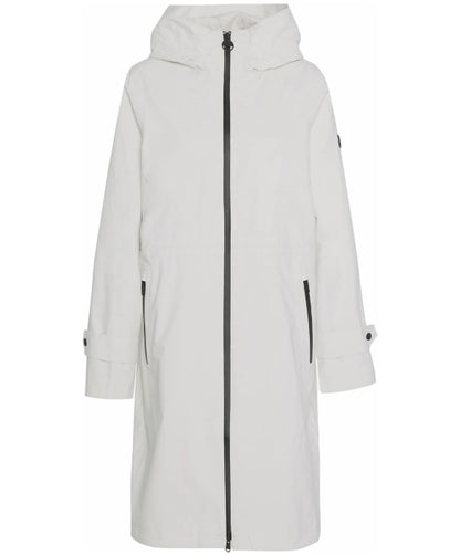 Barbour Kyra Longline Regnjakke – Creme