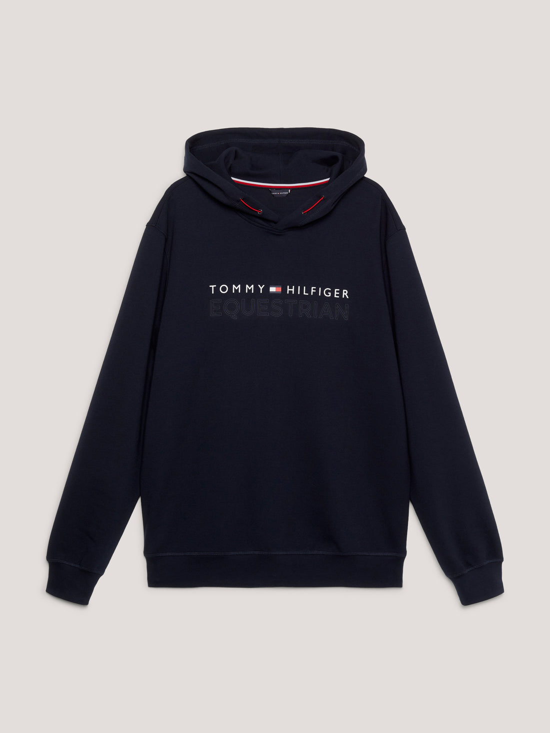 Tommy Hilfiger- Herre, logo fleece hoodie, blå