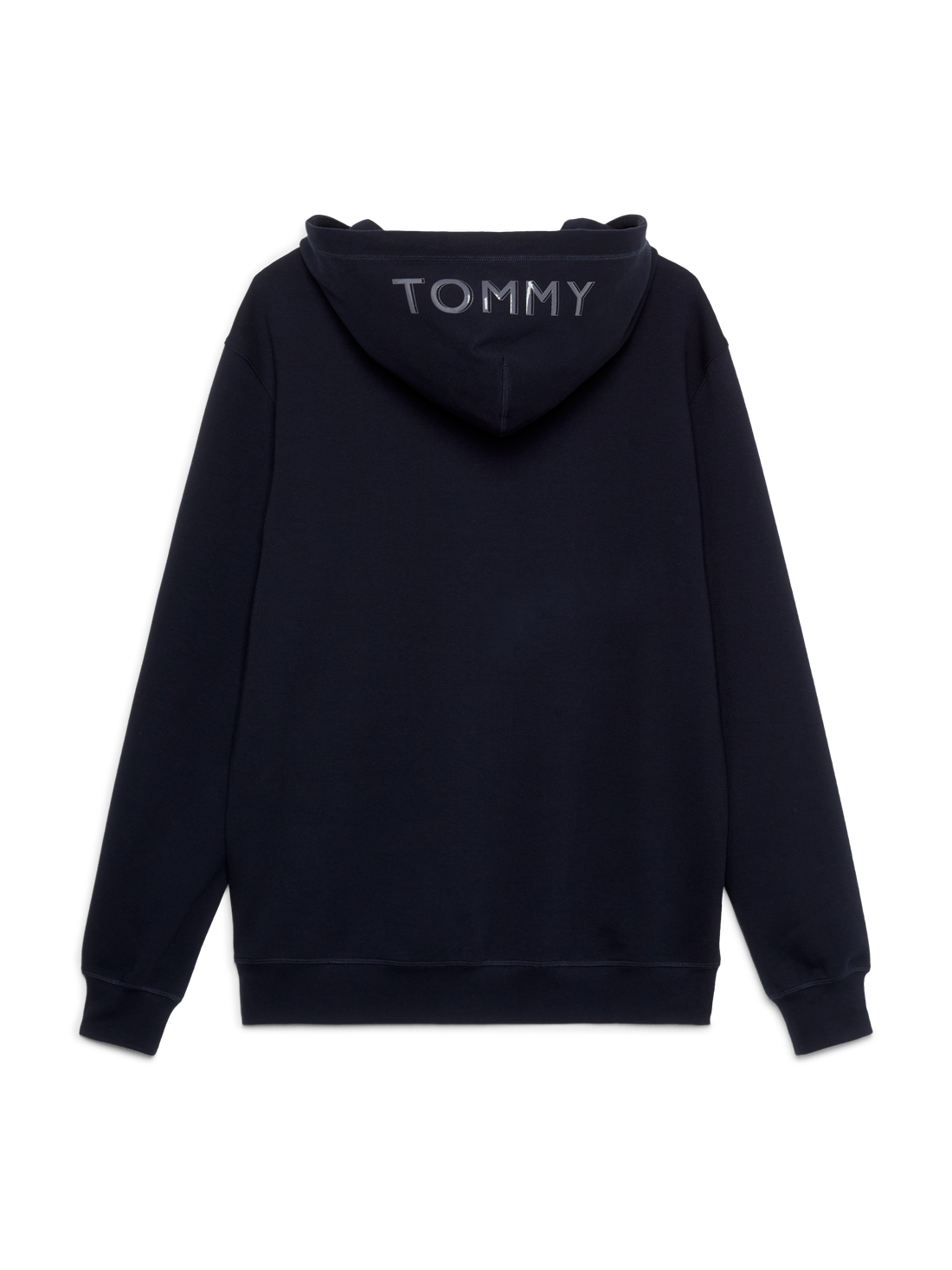 Tommy Hilfiger- Herre, logo fleece hoodie, blå