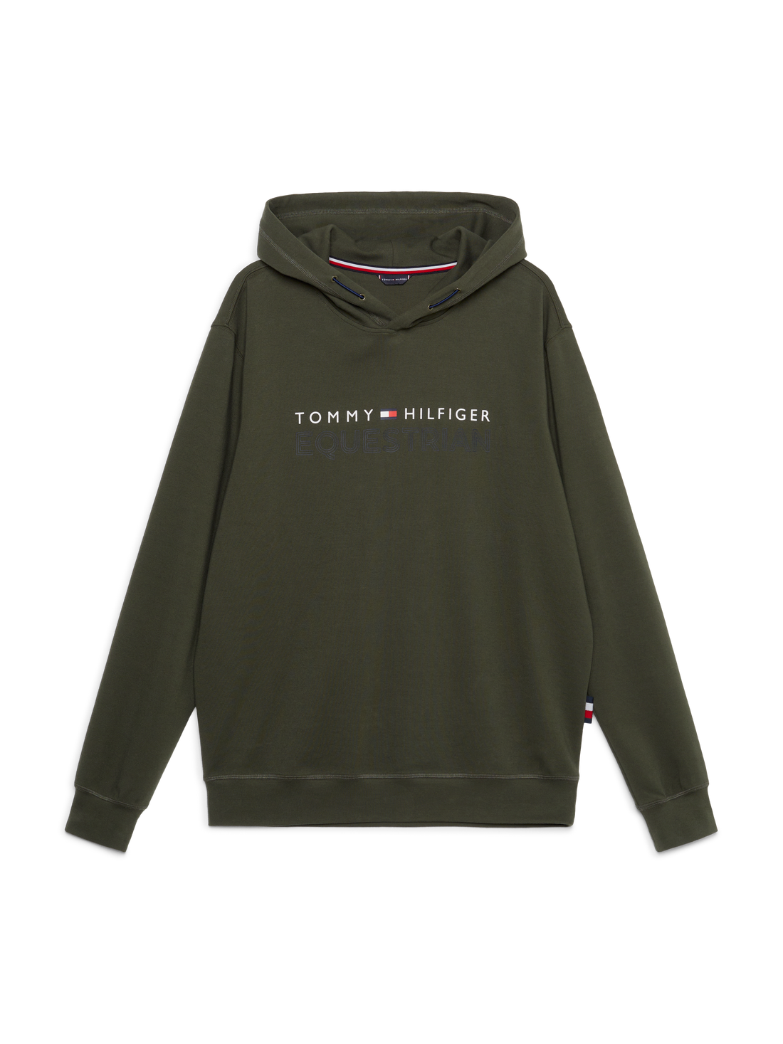 Tommy Hilfiger - Herre, fleece hoodie, grøn