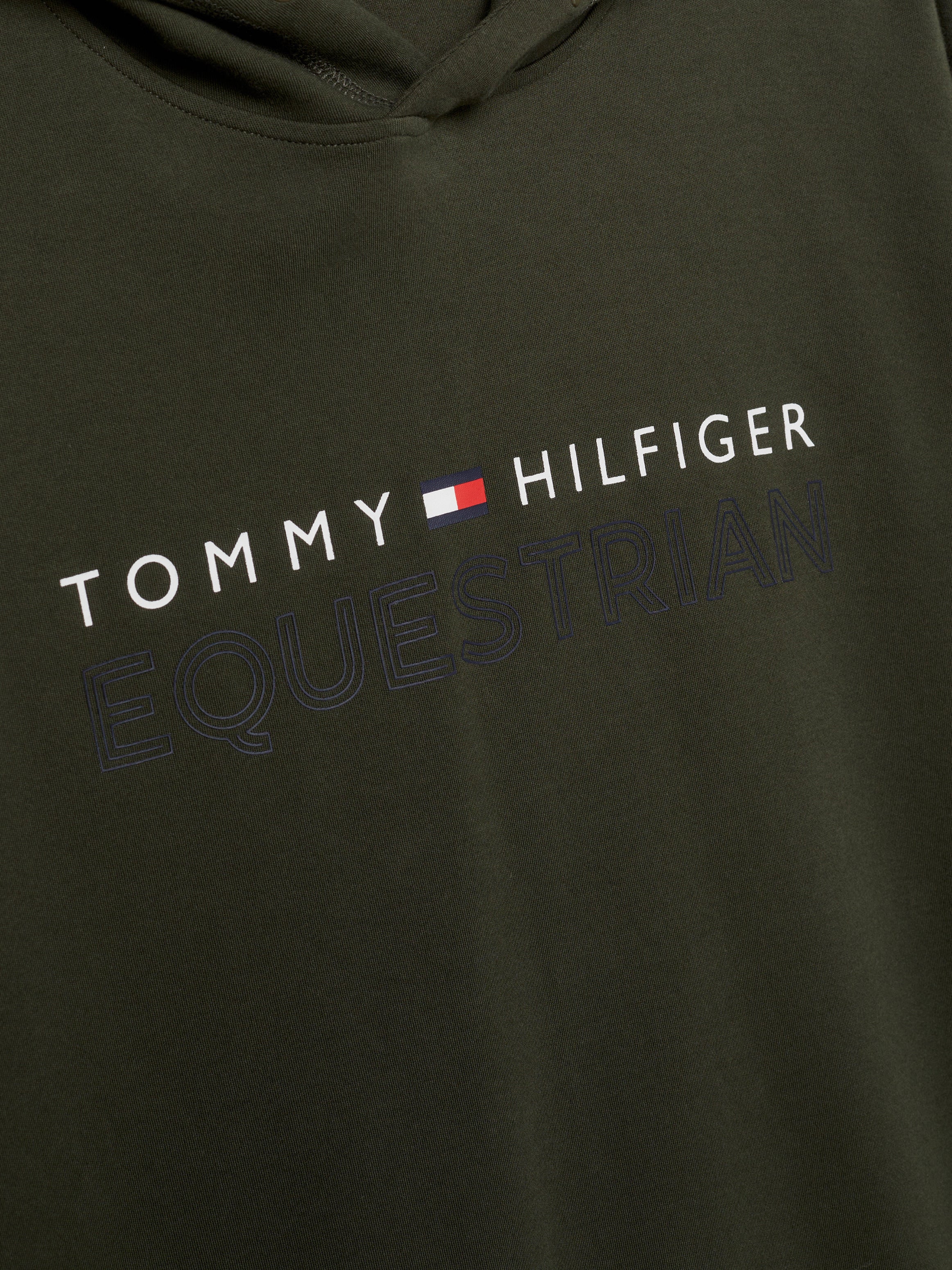 Tommy Hilfiger - Herre, fleece hoodie, grøn