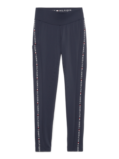 Tommy Hilfiger - Dame, leggings, Rome,  full grip, mørkegrå