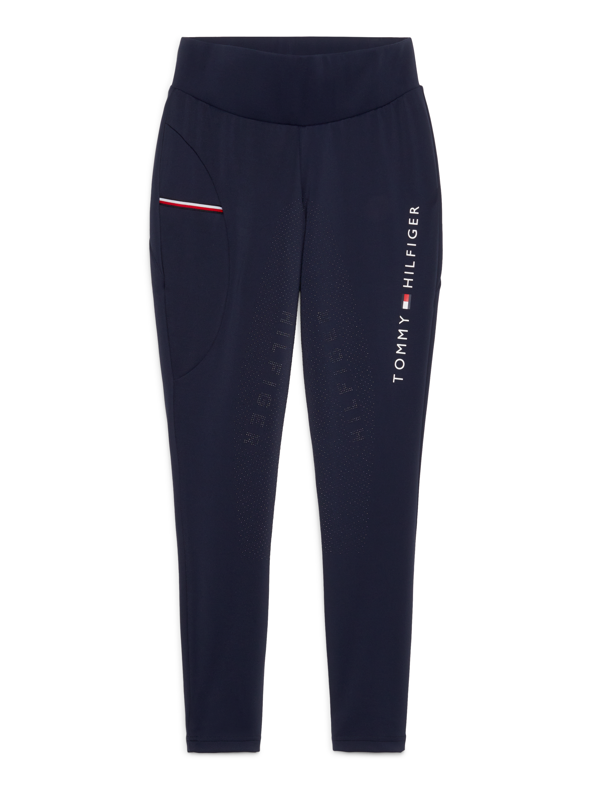 Tommy Hilfiger - Dame, vinter leggings, Elmira, full grip, blå