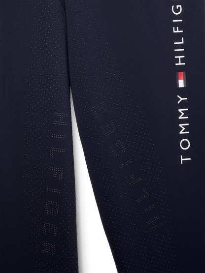 Tommy Hilfiger - Dame, vinter leggings, Elmira, full grip, blå