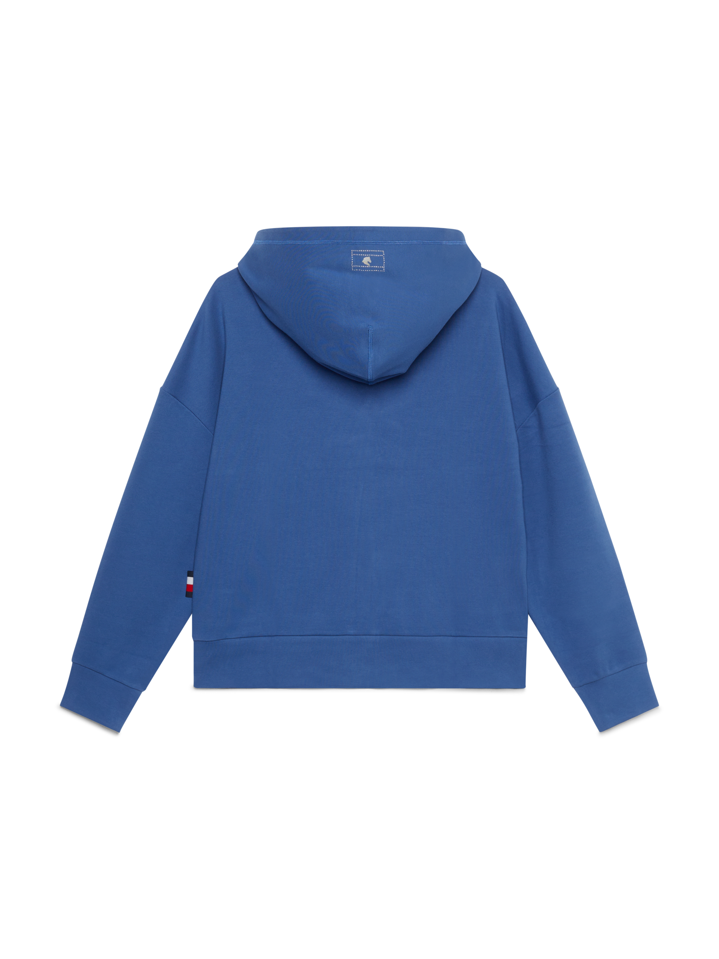 Tommy Hilfiger - Dame, hoodie oversized med nitte-logo, Paris, lyseblå