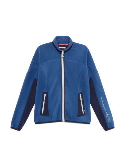 Tommy Hilfiger - Dame, jakke, termo fleece, med lynlås, lyseblå