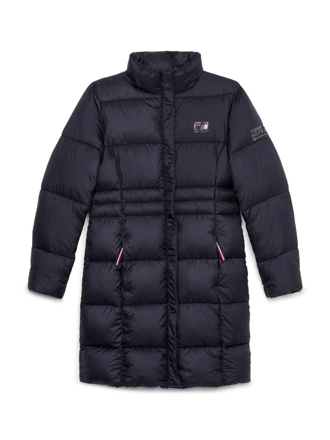 Tommy Hilfiger - Dame, dunjakke, coach jacket, lang, blå