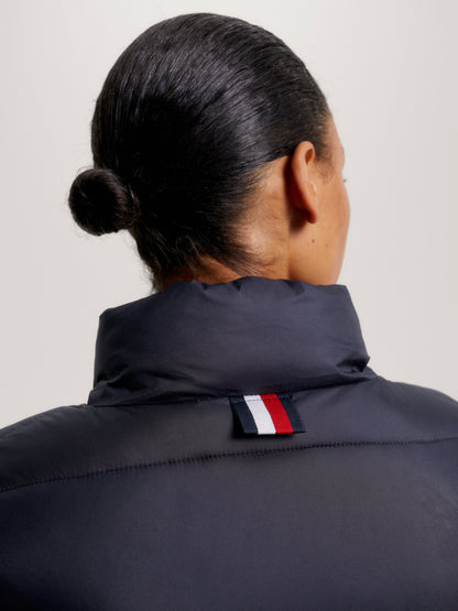 Tommy Hilfiger - Dame dunjakke, puff jacket, kort, blå