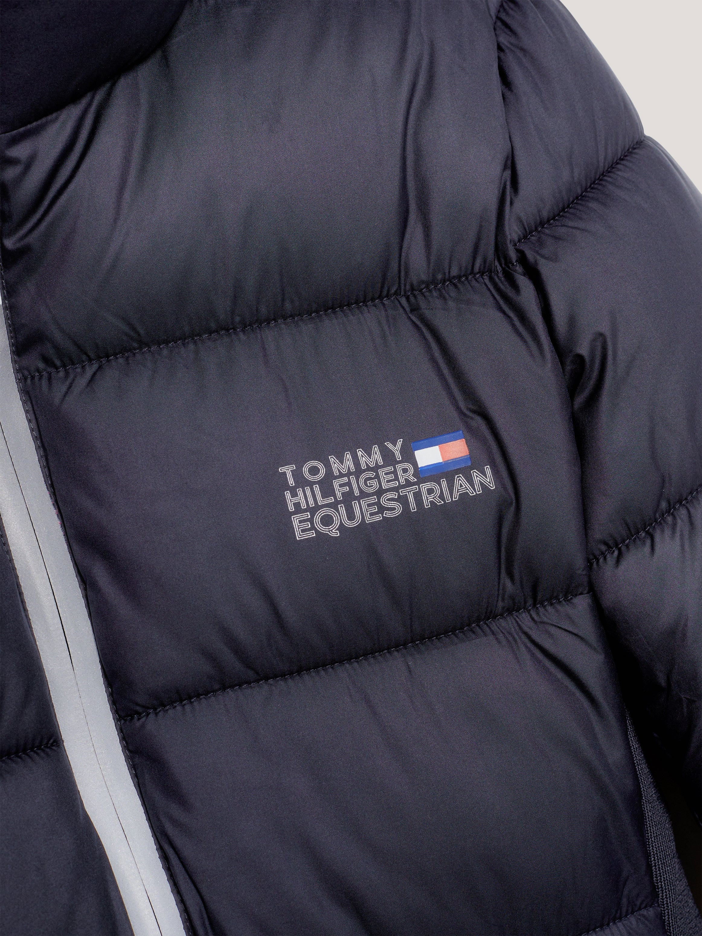 Tommy Hilfiger - Dame dunjakke, puff jacket, kort, blå