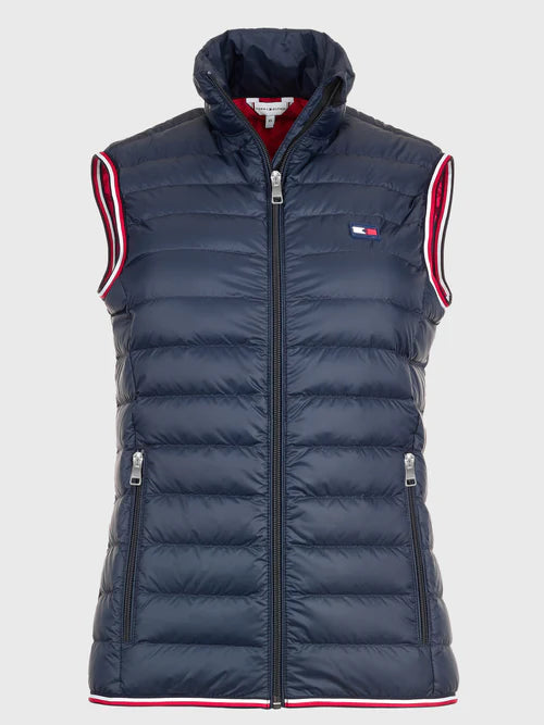 Tommy Hilfiger - Dame, vest, Letvægts, re-down, blå