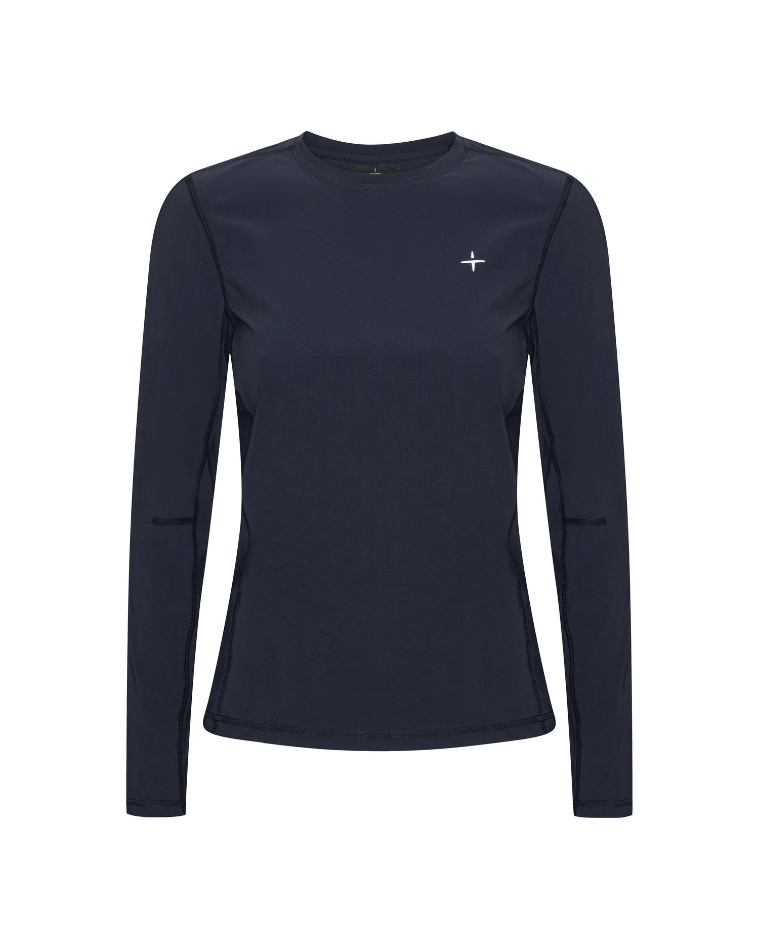 Trolle, Dame, Long sleeve Perforated- Navy