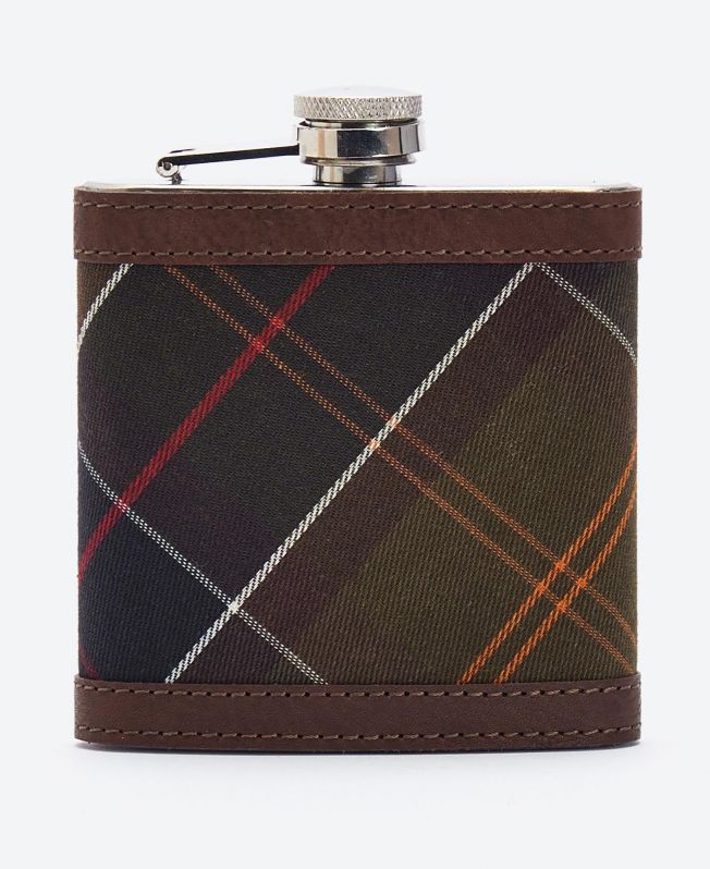 Barbour - Hip Flask - Dark Brown