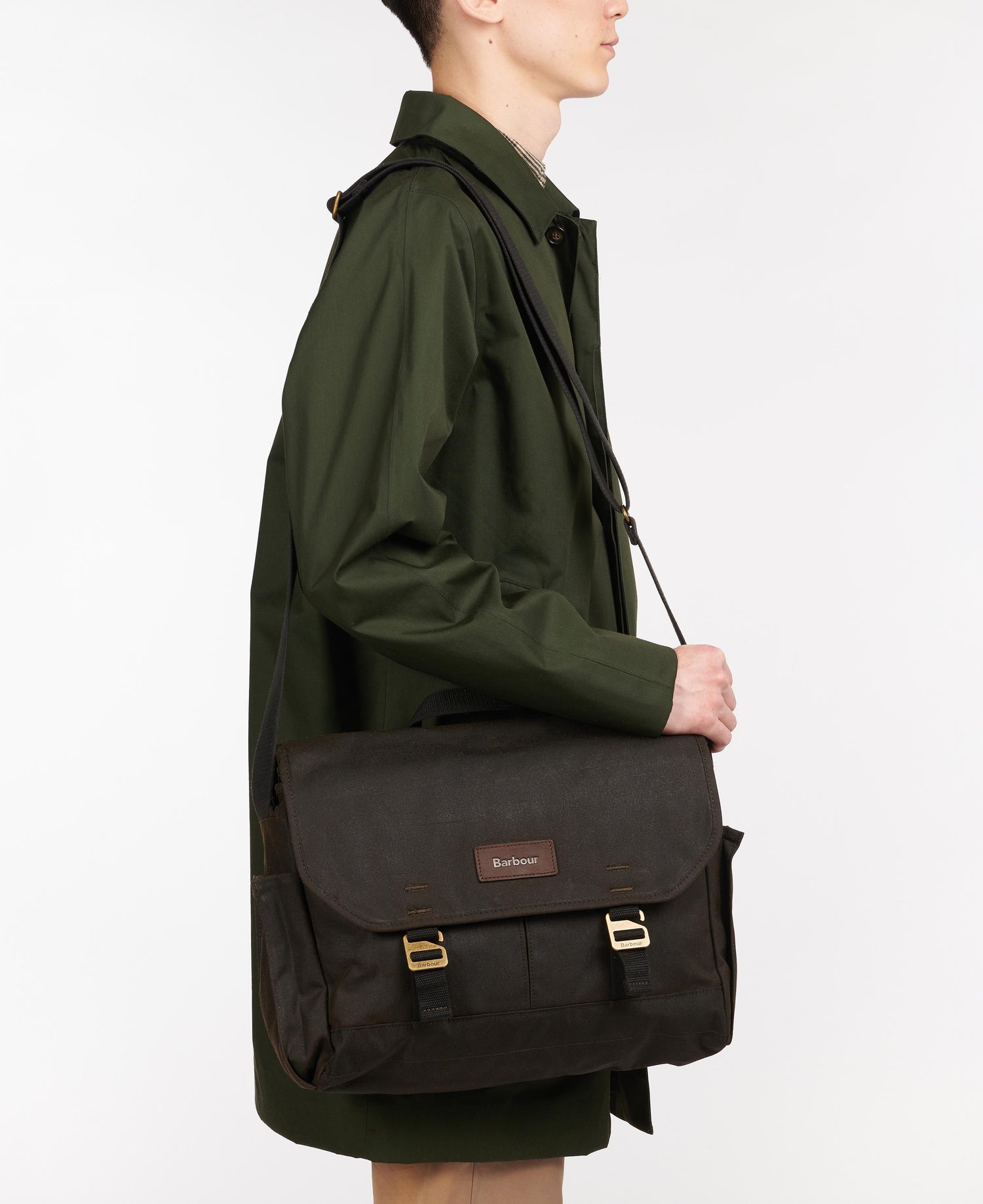 Barbour - Essential wax messenger taske - Olive