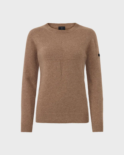 Trolle, Extra fine wool sweater, Dame-Taupe