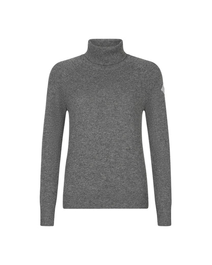 Trolle, Cashmere Faded logo turtleneck, Sweater- Grey