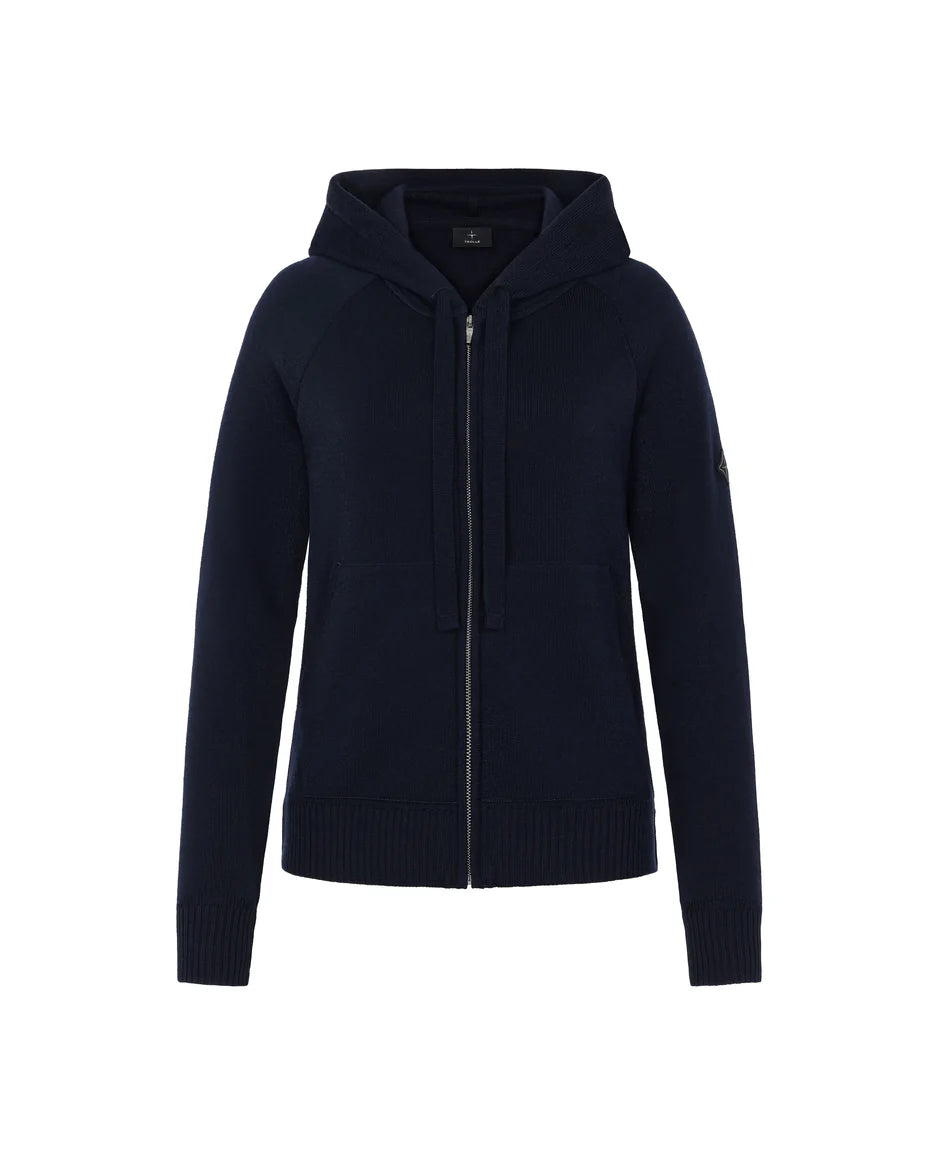 Trolle, Loose fit Zip hoodie, Dame - Navy