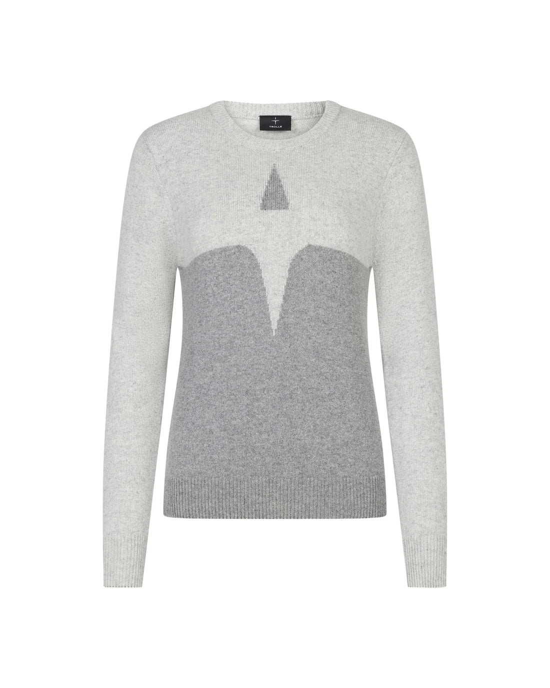 Trolle, Cashmere &amp; Wool sweater.- Grey/Light Grey
