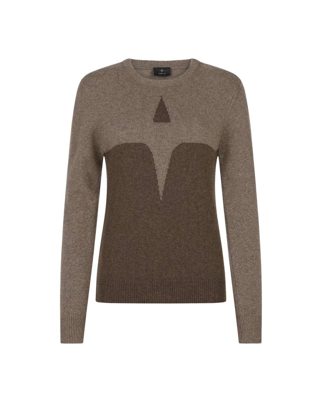 Trolle, Cashmere &amp; Wool sweater.- Terra/Light Terra