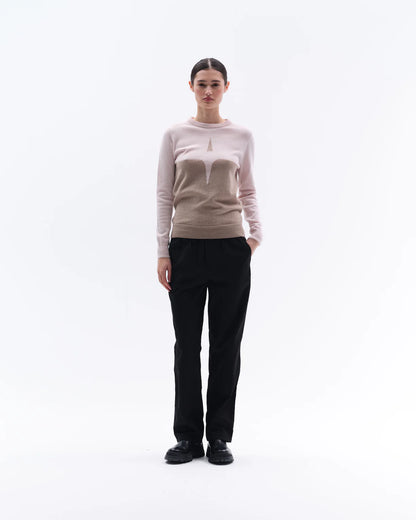 Trolle, Sweater, Cashmere &amp; Wool- Rosa/Sand