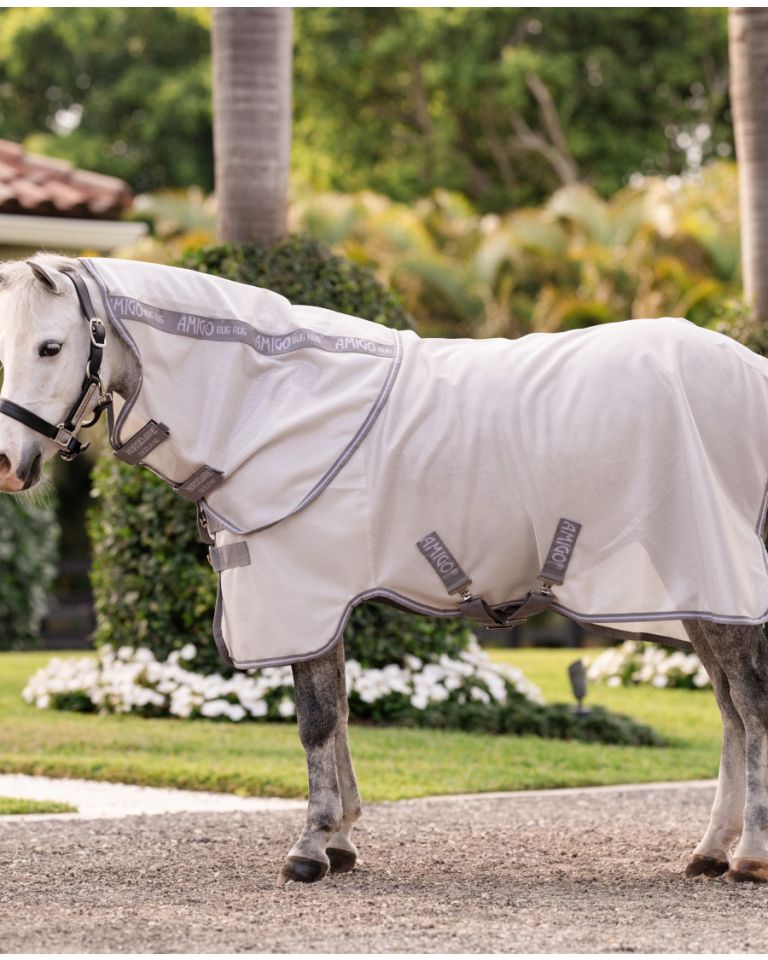 Amigo, Bug Rug Pony- Silver/Titanium grey