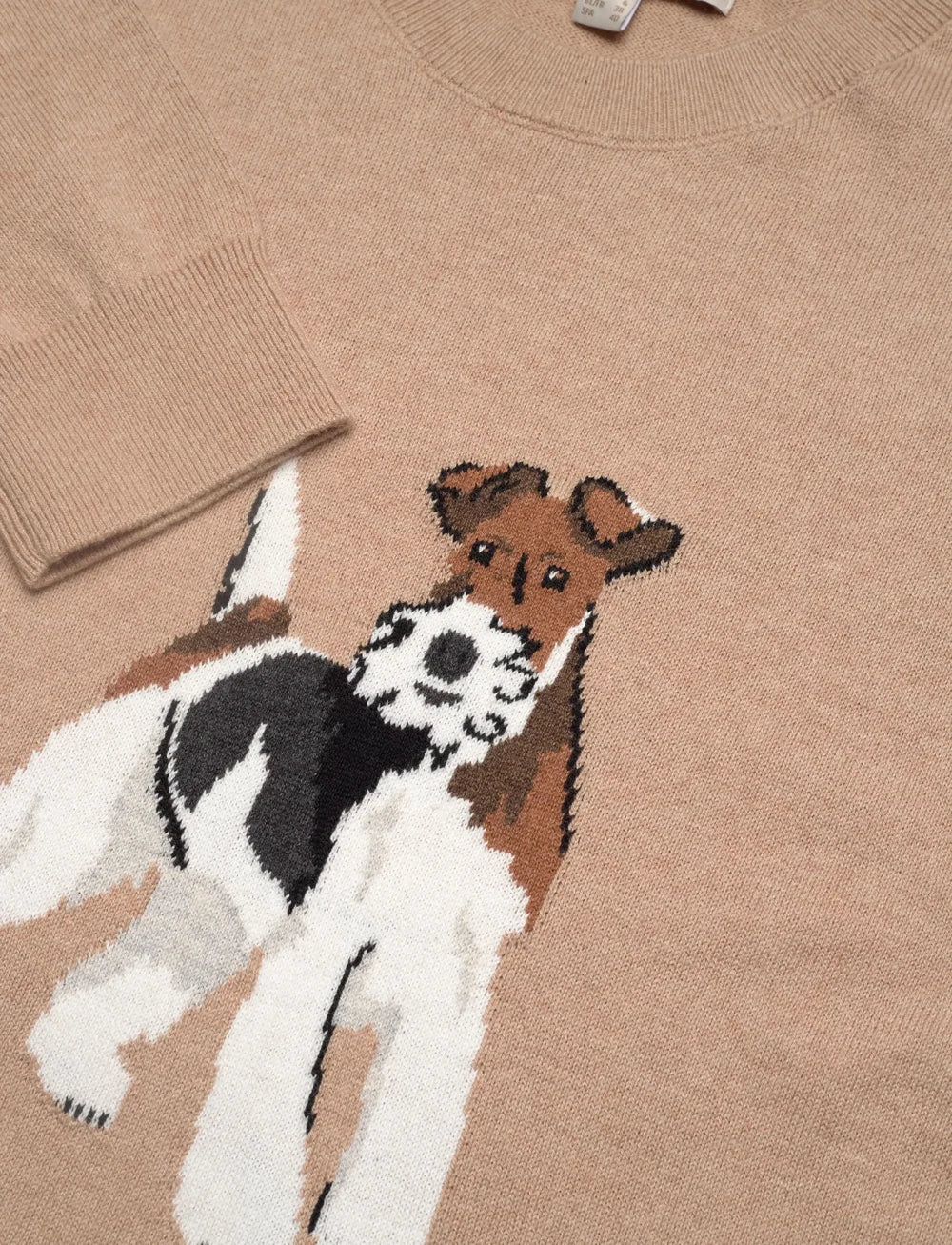 Barbour, fareham knitted jumper- Pale Camel