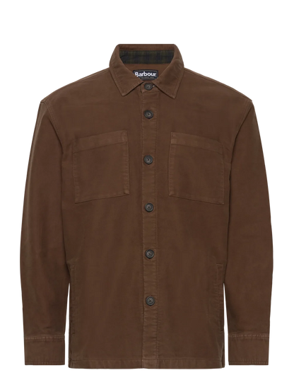 Barbour, Herre, Moleskin Overshirt- Dark Sand