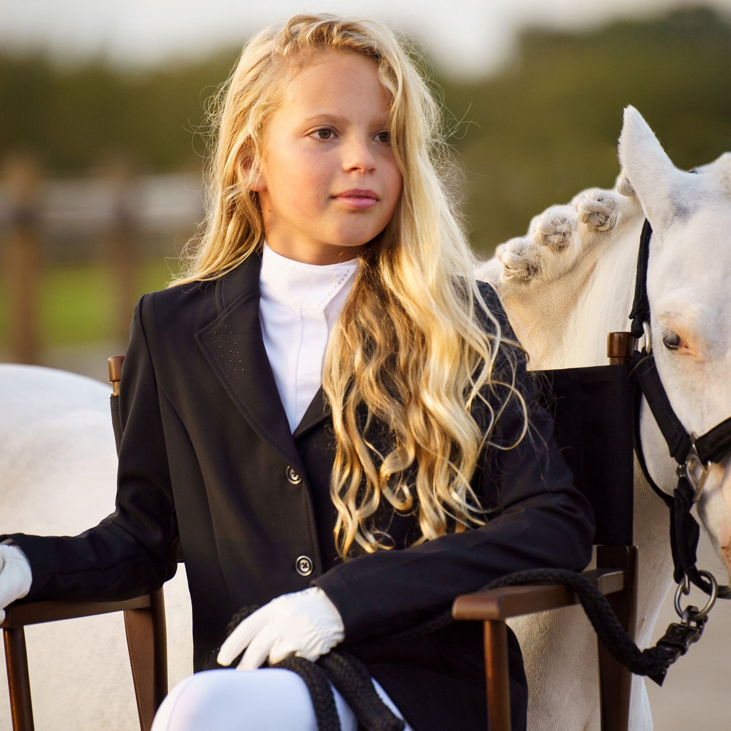 HV Polo -Børn, Stævnejakke, Laudine - Black