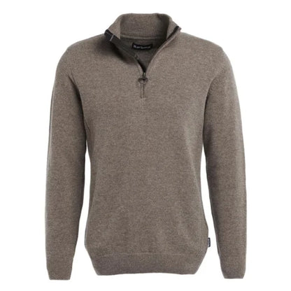 Barbour, Strik, Herre, Zip -Dark Stone