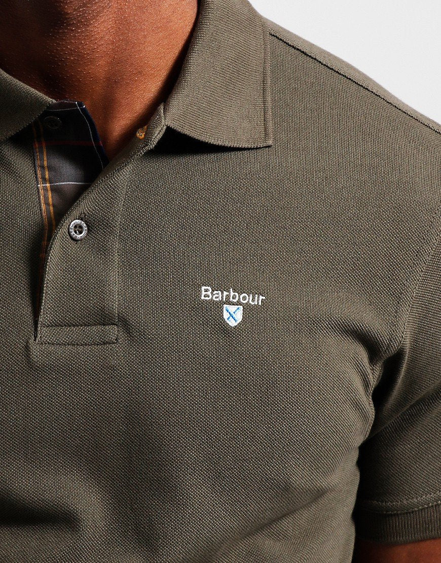 Barbour - Herre, Polo - Olive/Classic