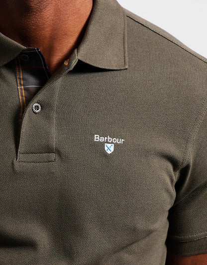 Barbour - Herre, Polo - Olive/Classic
