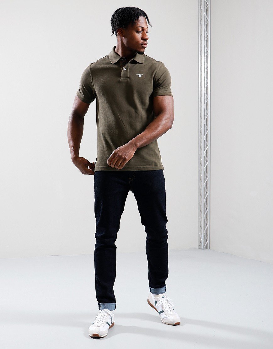 Barbour - Herre, Polo - Olive/Classic
