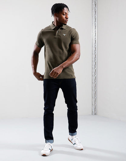 Barbour - Herre, Polo - Olive/Classic