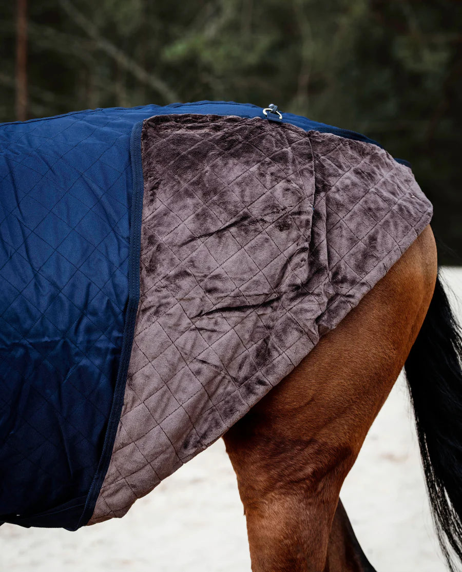 Kentucky - Stald dækken med imiteret kaninpels, Stable rug 0 g, Navy