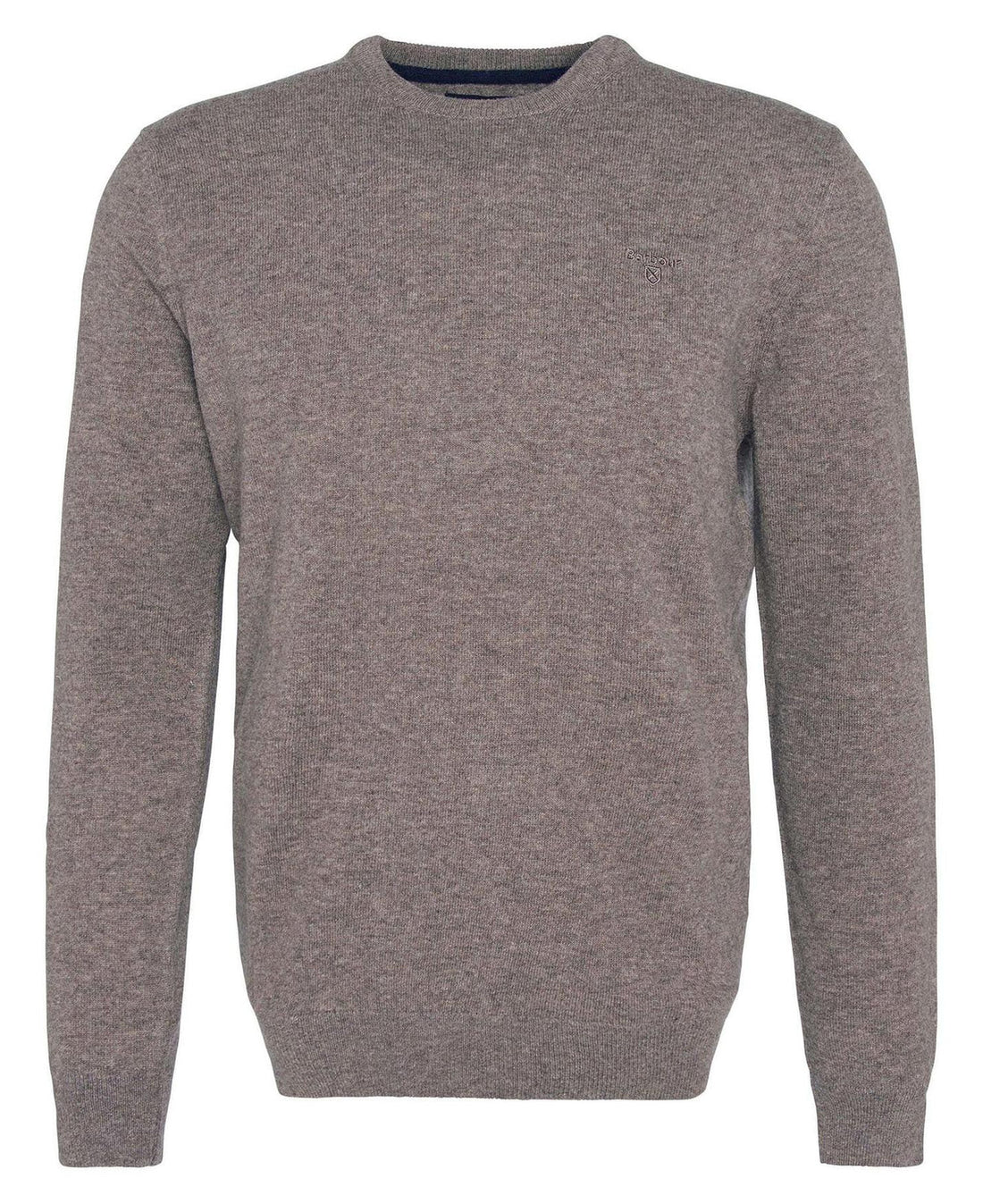 Barbour - Pullover, herre, Essential Lambswool Crew -Dark Stone