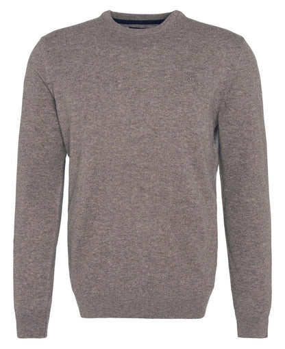 Barbour - Pullover, herre, Essential Lambswool Crew -Dark Stone
