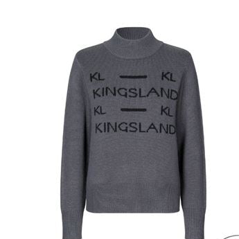 Kingsland - Dame strikket pullover, Villut - Grå