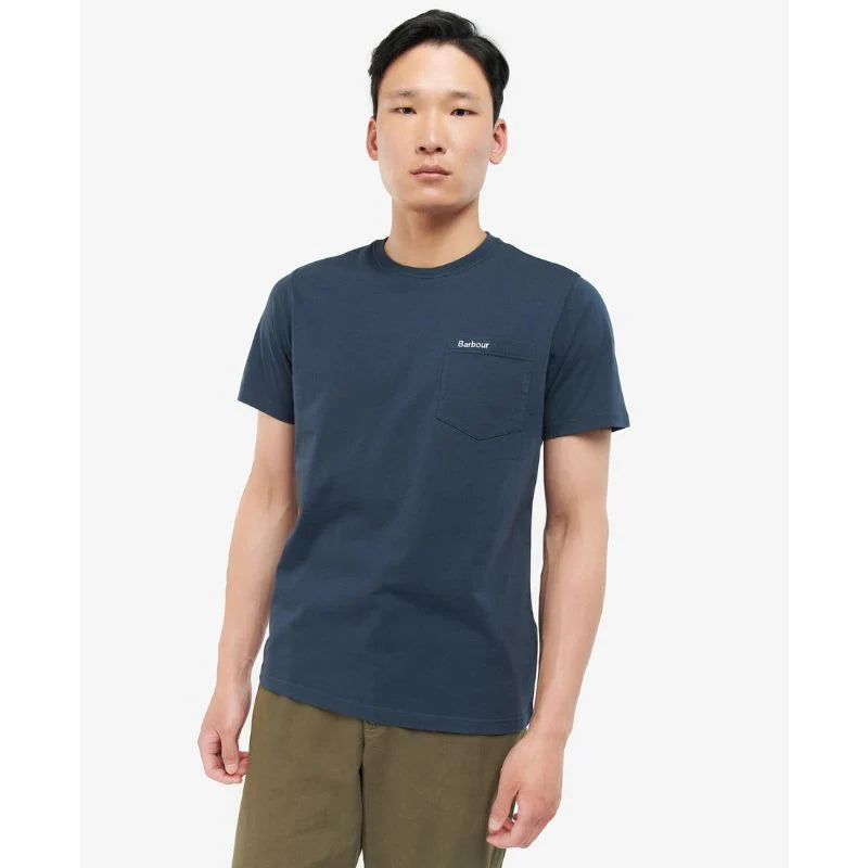 Barbour, T shirt, Herre, Langdon- Dusk Blue