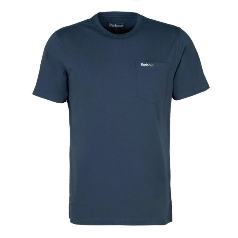 Barbour, T shirt, Herre, Langdon- Dusk Blue