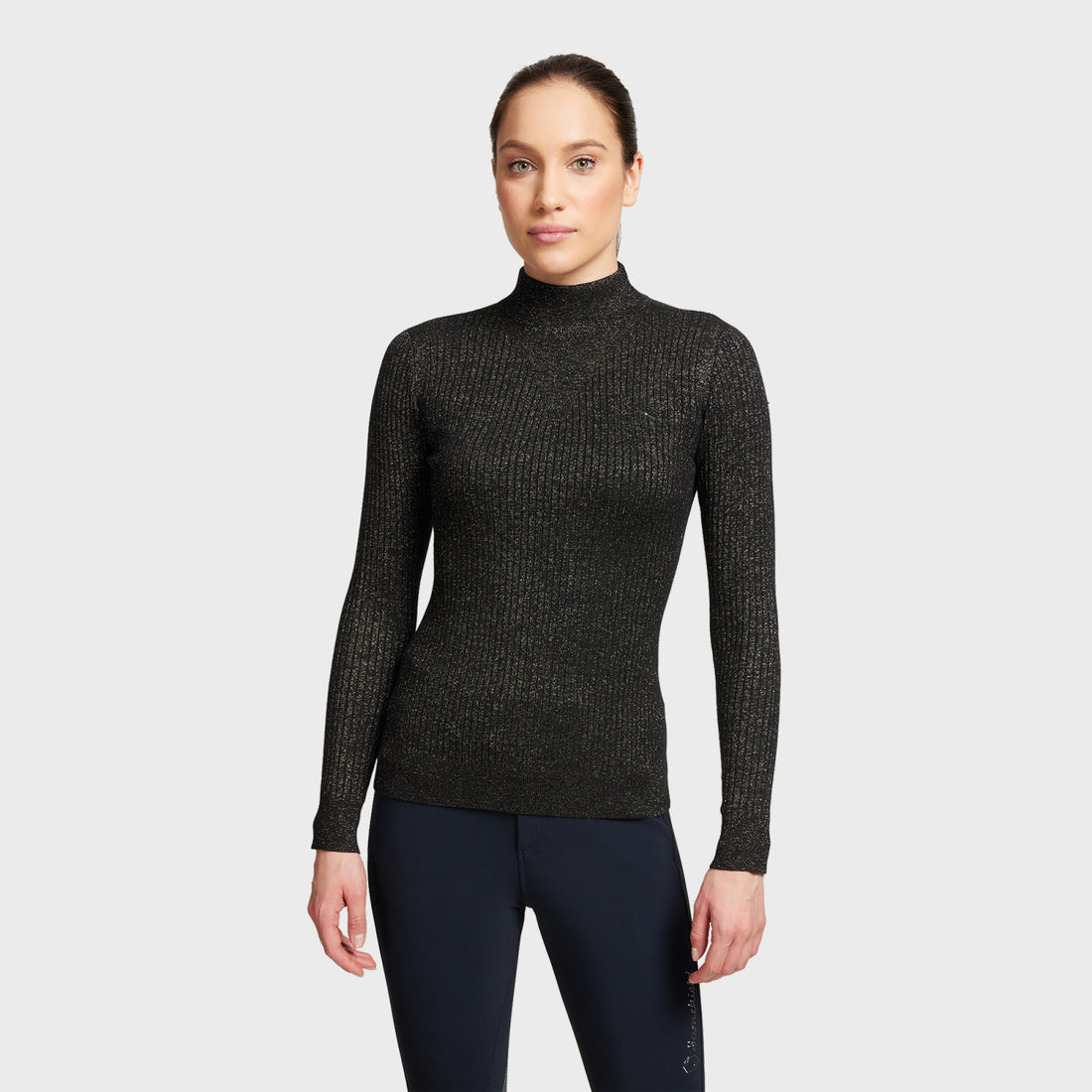 Samshield, Lidia, Pull over, Dame- Black Gold Lurex