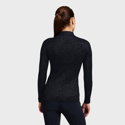 Samshield, Lidia pullover, Dame-Navy Silver Lurex