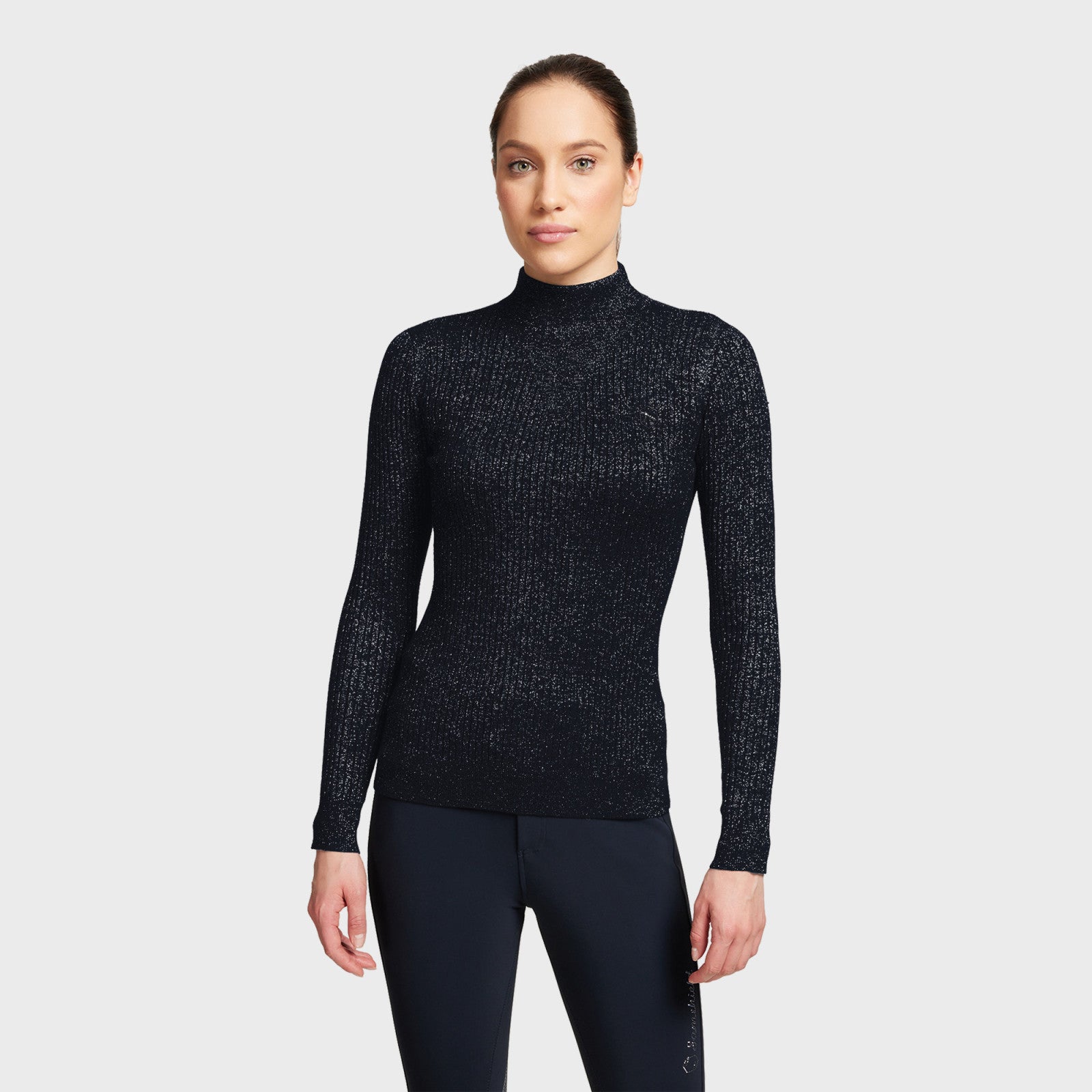 Samshield, Lidia pullover, Dame-Navy Silver Lurex