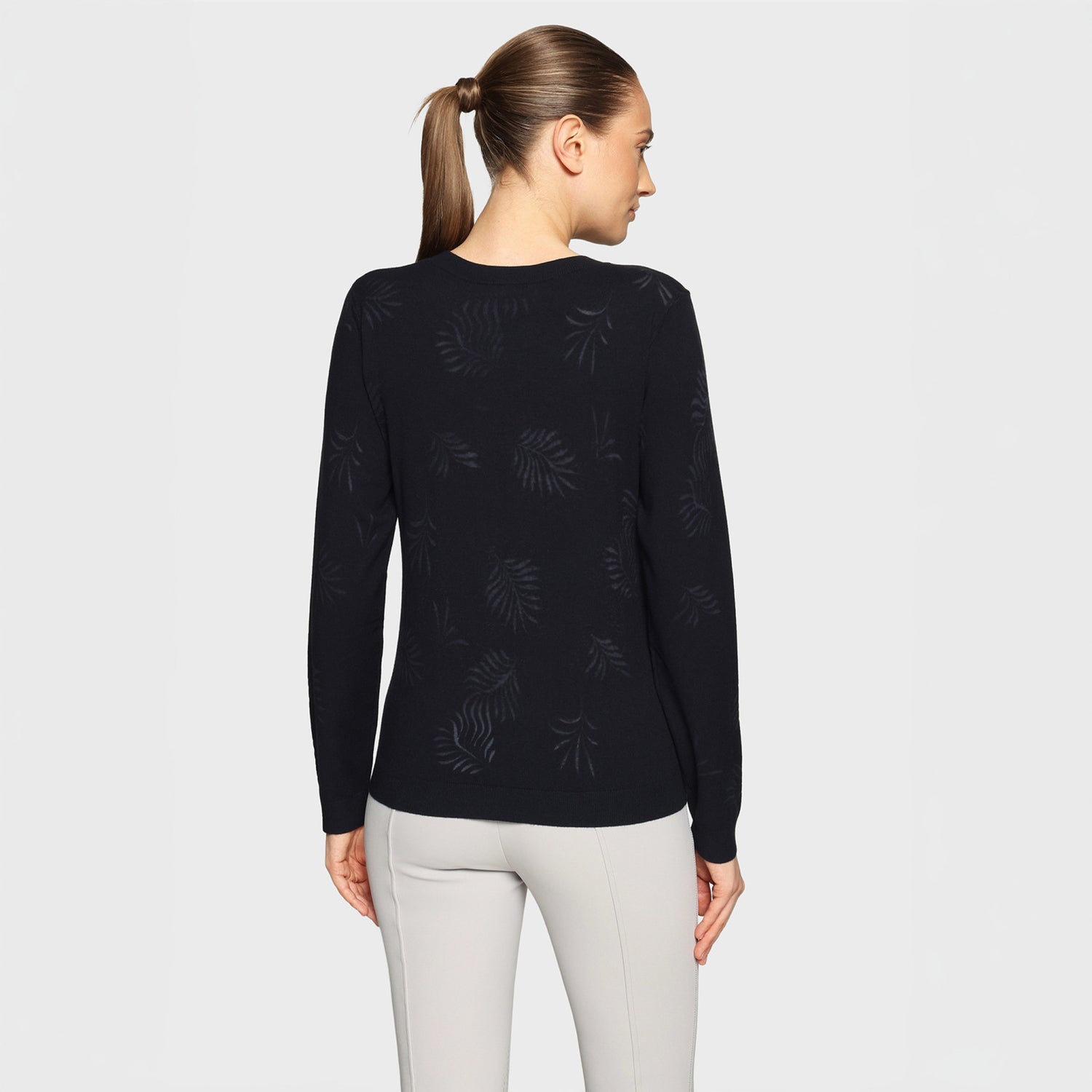Samshield, Langærmet, Phoebe crystal ferna- Navy