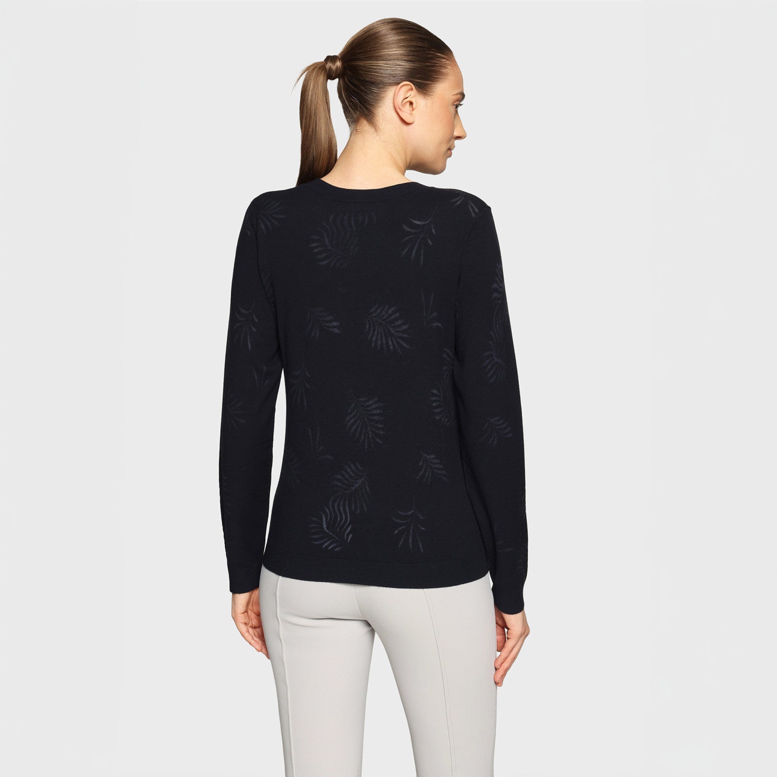 Samshield, Langærmet, Phoebe crystal ferna- Navy