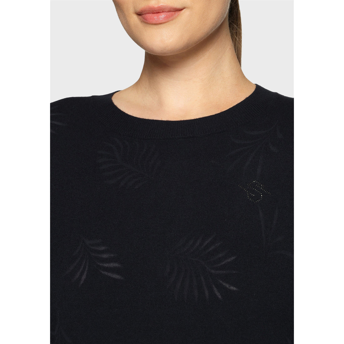 Samshield, Langærmet, Phoebe crystal ferna- Navy