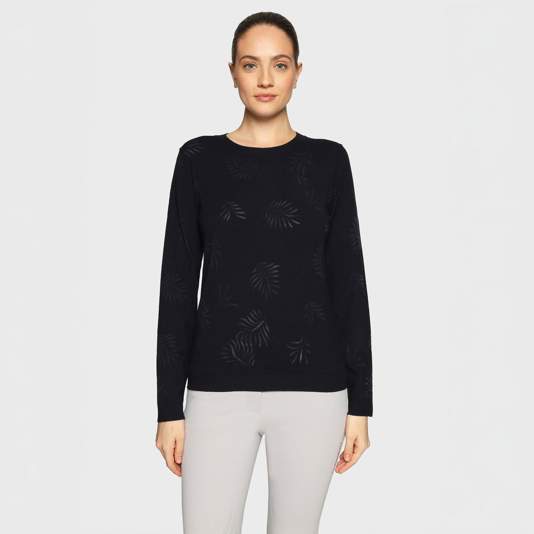 Samshield, Langærmet, Phoebe crystal ferna- Navy
