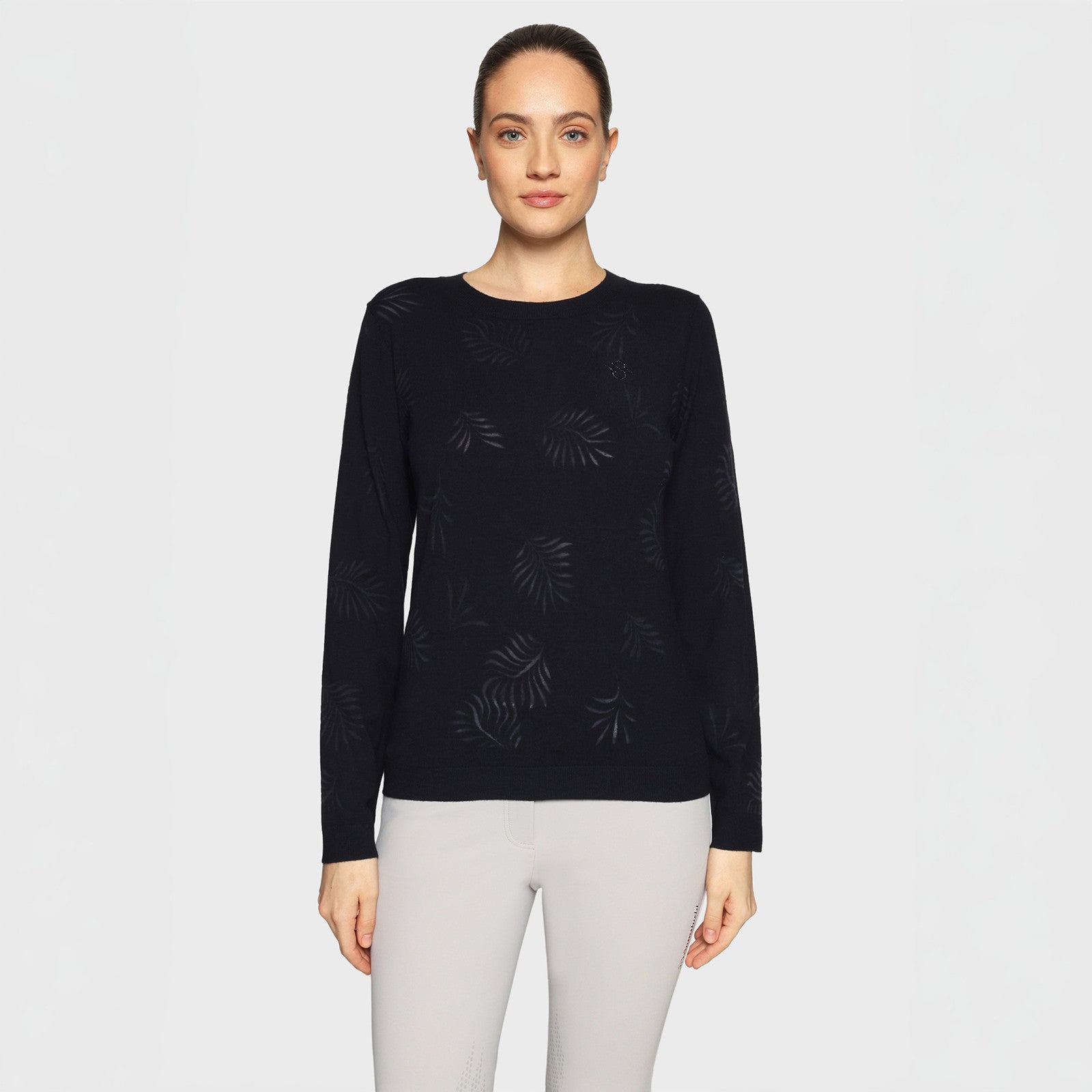 Samshield, Langærmet, Phoebe crystal ferna- Navy