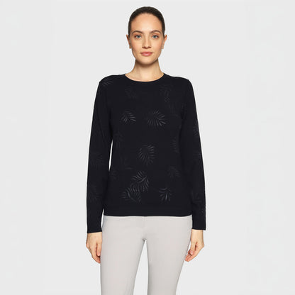 Samshield, Langærmet, Phoebe crystal ferna- Navy