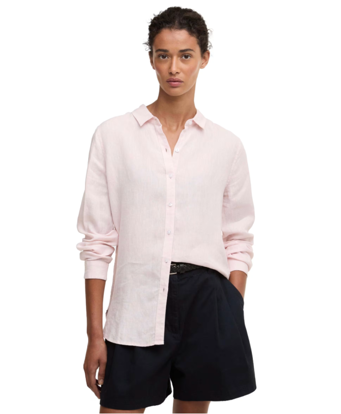Barbour - Dame, Skjorte, Marine - Pink